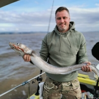 10 A conger eel caught by Joel Whitehead on private boat Bumble Bee from Cardiff