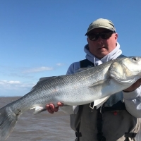 Another Burnham Boat Owners Sea Angling Association member, Stephen Saxby, with a personal best bass of 9lb 14oz caught in the Bristol Channel