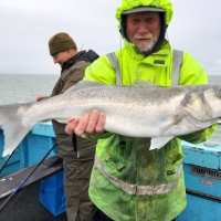 2. Andy&#039;s 3rd double figure bass caught on Ramsgate based boat, Bonwey Charters, this year