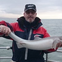 12 Niall Burke with one of two Irish specimen spurs caught on Kit Dunne's Wicklow Charters