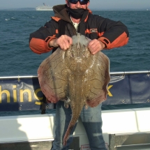 15 Will Smith from Daventry with an UNdulate Ray of 19Ib using 20lb class tackle 6:0 hook baited with mackerel and squid